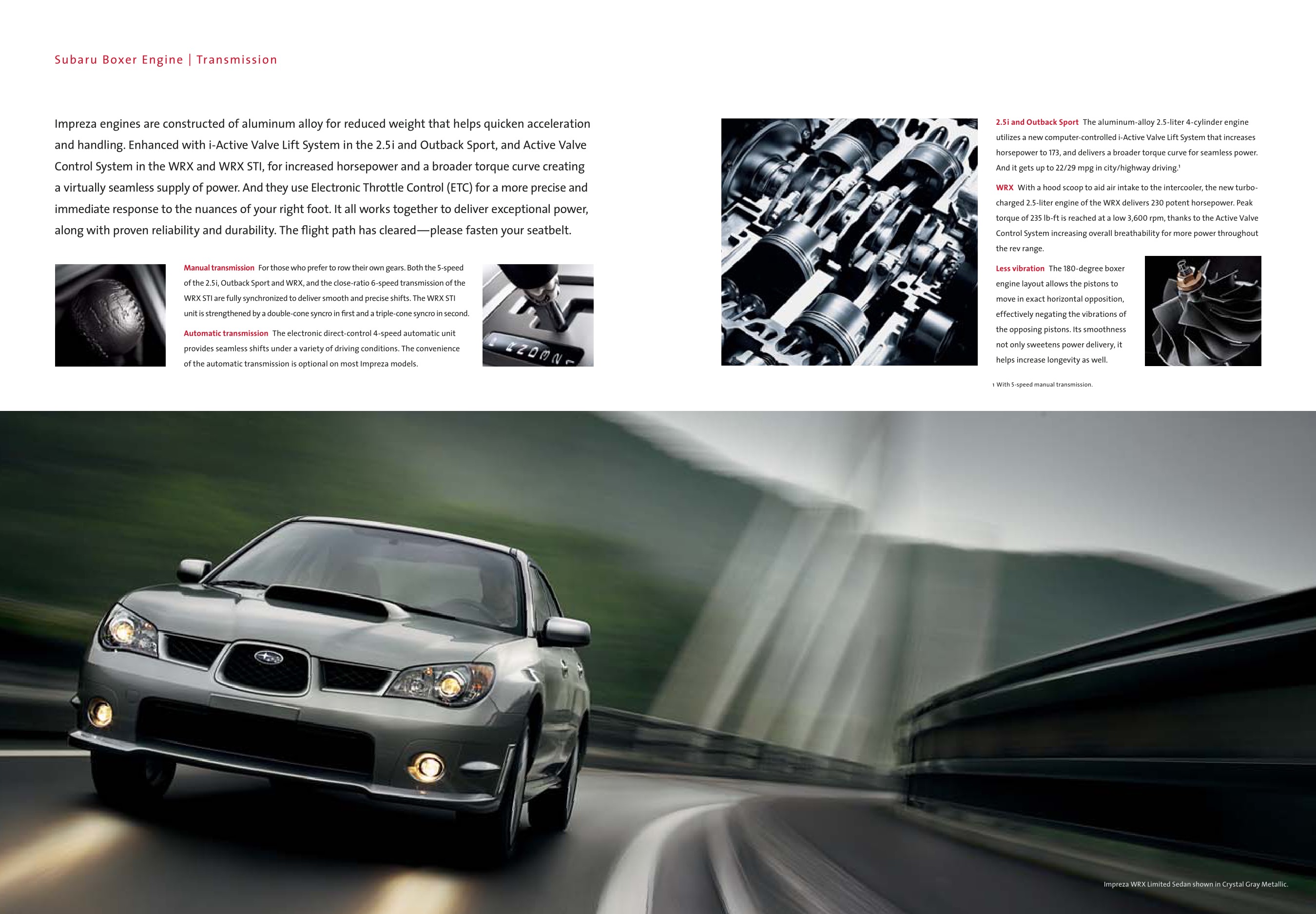 2006 Subaru Impreza Brochure Page 21